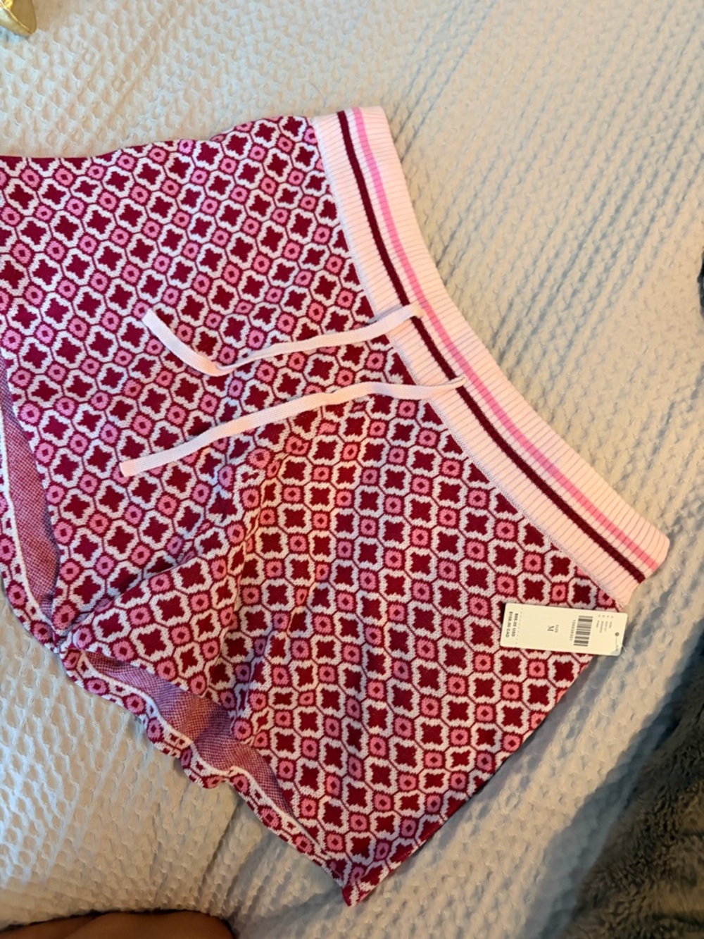 Beach Riot Pink Geometric Balboa Shorts